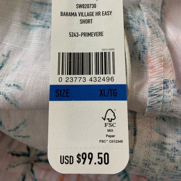 NWT Tommy Bahama Village High-Rise Linen Easy Short - Picture 5 of 8